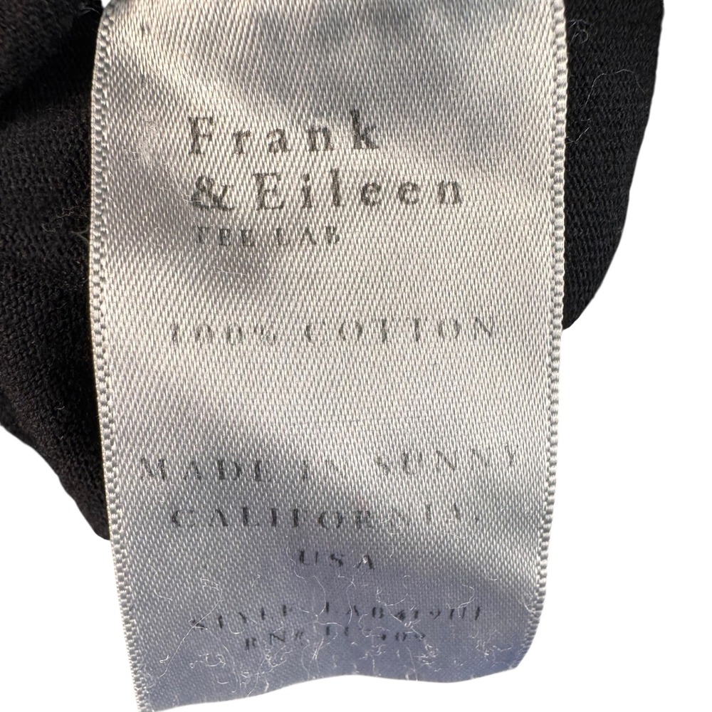 Frank & Eileen Dress T-Shirt Small Black Cotton Maxi Casual‎ Relaxed Fit - Picture 8 of 10